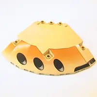 Panel 10 x 10 x 2 1/3 Quarter Saucer Top with SW Black Ovals Print Right