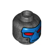 Minifig Head Cad Bane, Narrow Set Red Eyes, Breathing Apparatus Ports Print