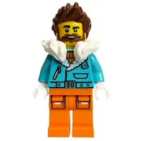 Arctic Explorer, Captain Nautilus, Medium Azure Jacket, Orange Legs, White Fur Collar