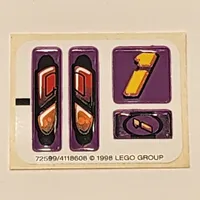 Sticker Sheet for Set 2854-1