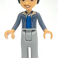 Niko - Sand Blue Jacket, Light Bluish Grey Legs