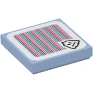 Tile 2 x 2 with Freezie and Barcode Print (Sticker)