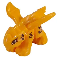 Creature, Dragon, Baby, Dark Red Markings, Yellow Eyes print