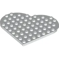 Plate Angled 9 x 9 Heart Shape