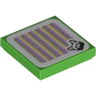 Tile 2 x 2 with Koopa Troopa and Barcode Print (Sticker)