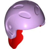 Hair and Helmet, Sports / Ski, with Red Hair [1 Hole]