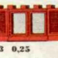 1 x 6 x 2 Shuttered Windows, Red or White