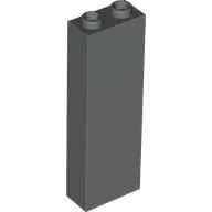 Brick 1 x 2 x 5 with Blocked Open Studs and Bottom Stud Holder with Asymmetric Ridges