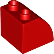 Duplo Brick 2 x 2 x 1 1/2 with Curved Top