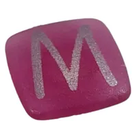 Clikits Icon, Square 2 x 2 Small with Pin and Silver 'M' Print