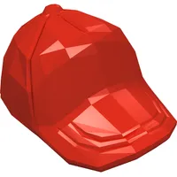 Hat / Cap Short Curved Bill with Seams on Peak and Button on Top