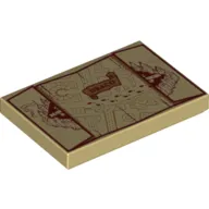 Tile 2 x 3 with Marauders Map with 'DRACO' Print