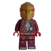 Kai, Dark Red Suit, Gold Helmet