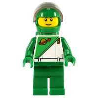 Futuron Spaceman, Green with Airtanks and Trans-Brown Visor (LEGO Store Statue)