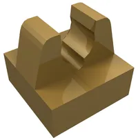 Tile Special 1 x 1 with Clip with Rounded Tips and Center Cut