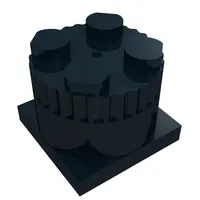 Sound Brick, Round, 9V 2 x 2 x 1 1/3 with Two Town Police Noises