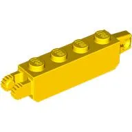 Hinge Brick 1 x 4 Locking with 1 Finger Vertical End and 2 Fingers Vertical End, 9 Teeth