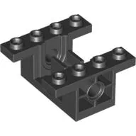 Gearbox 4 x 4 x 1 2/3 with 1 x 2 Cutouts, Pin Holes
