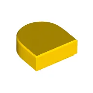 Tile Round 1 x 1 Half Circle