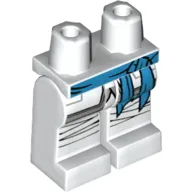 Hips and White Legs with Dark Azure Sash, Knee Wraps