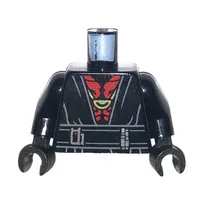 Torso Robe, Red Chest print, Black Arms and Hands