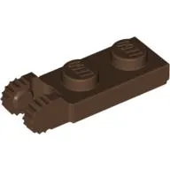 Hinge Plate 1 x 2 Locking with 2 Fingers On End, with Groove, 9 Teeth