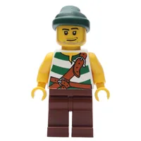 Pirate - White/Green Vest, Reddish Brown Legs, Dark Green Bandana