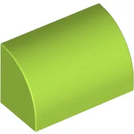 Brick Curved 1 x 2 x 1 No Studs