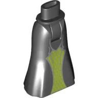 Minidoll Hips and Full Length Skirt with Lime Scales Print