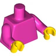 Torso, Dark Pink Arms, Yellow Hands [Plain]