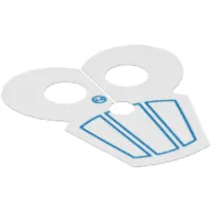 Neckwear Cape, Pauldron with Blue Stripes Print