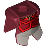 Minifig Neckwear Armor Breastplate with Leg Protection, Avatar Prince Zuko Print [3829]