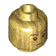 Minifig Head Severus Snape, Lines Under Eyes, Angry, Downturned Mouth Print