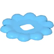 Clikits Icon Accent, Flower 3 5/8 x 3 5/8, 10 Petals with Raised Border