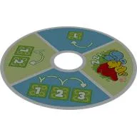 Disc for Duplo Spinner with Number print