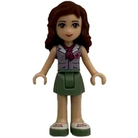 Olivia - Lavender Blouse, Sand Green Skirt