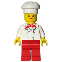 Chef, Woman, Red Neckerchief, Red Legs