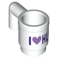 Equipment Cup / Mug with Black 'I Heart HLC' Print