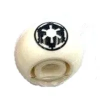Pen Bead, Round Orb with Imperial Logo Print