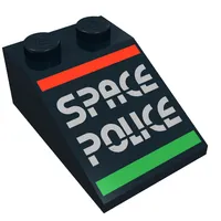 Slope 33° 3 x 2 with SPACE POLICE' print