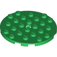 Plate Round 6 x 6 with Hole