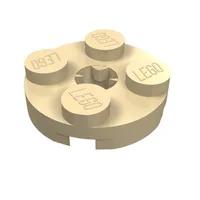 Plate Round 2 x 2 with Axle Hole Type 2 (X Opening)
