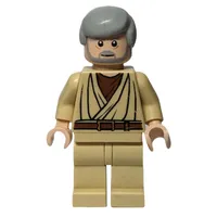 Obi-Wan Kenobi, Old, Tan Robes, Hair, White Pupils, Gray Beard, 3626cpr0638
