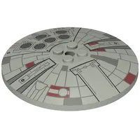Dish 8 x 8 Inverted [Radar] with Mini Millennium Falcon Print