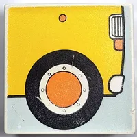 Duplo Tile 2 x 2 x 1 with Mosaic, Community 6 print - 9221-1