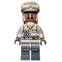 Rebel Trooper in Hoth Uniform, White Hat, White Jacket, Moustache