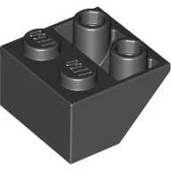 Brick Sloped Inverted 45° 2 x 2 [Ovoid Bottom Pin, Bar-sized Stud Holes]