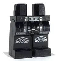 Hips and Black Legs with Silver Knee Pads, Robe print