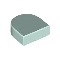 Tile Round 1 x 1 Half Circle