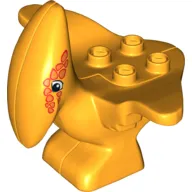 Duplo Dinosaur Pteranodon Adult with Green and Yellow Around Eyes Print